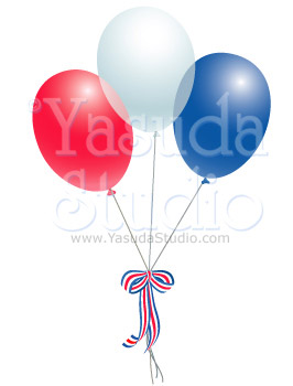 Red White and Blue Balloons