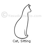 Cat sitting