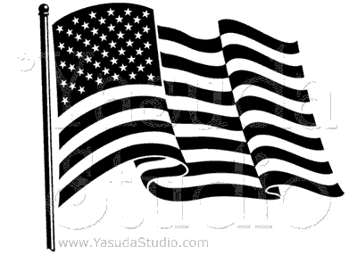 American Flag, 1 color