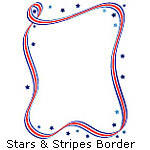 Stars, Stripes Border