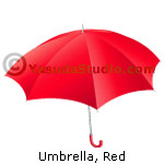 Umbrella. Red