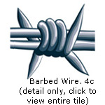 barbed wire, 4 color