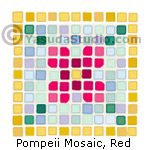 Pompeii Mosaic, Red