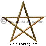 Gold Pentagram