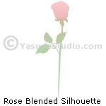 Rose Blended Silhouette