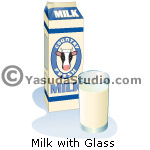Milk Carton, Glass