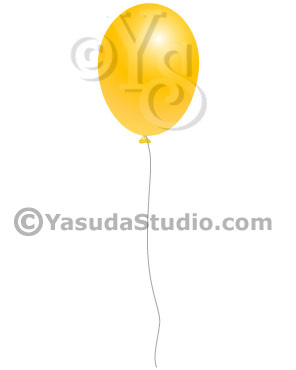 Gold balloon stock art