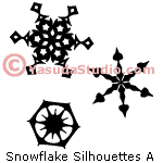Snowflakes Silhouettes A