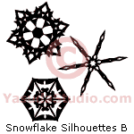 Snowflakes Silhouettes B