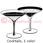 Cocktails, 1 color