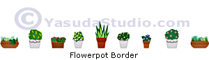 Flowerpot Border Art