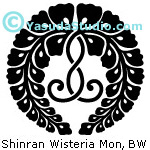 Shinran Wisteria Crest, 1Color Black