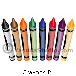 Crayons, B