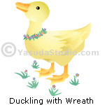 Duckling with Wreath